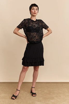 Skirt with frills