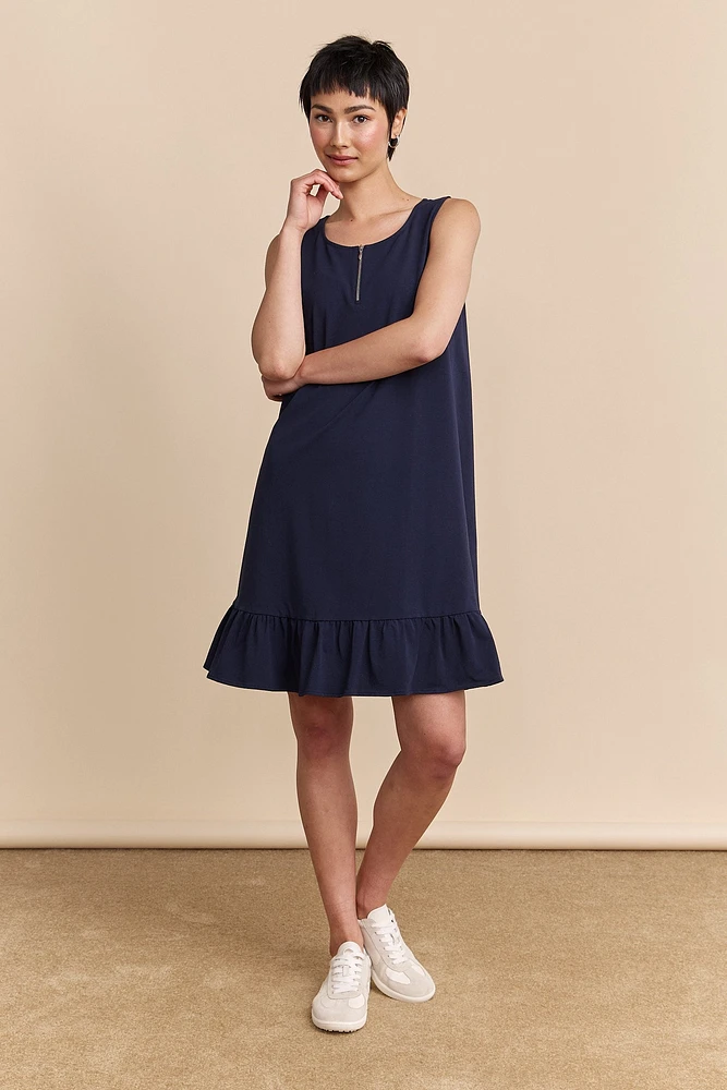 Robe à volants avec zip
