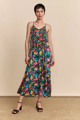 Maxi dress with floral print