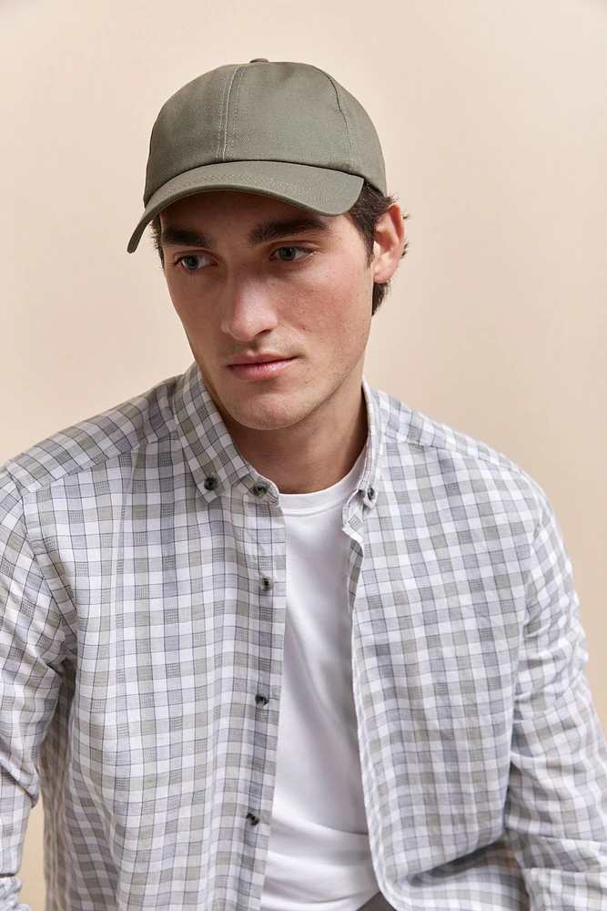 Casquette tissu sergé