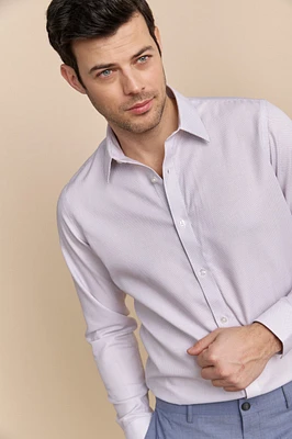 Chemise micro carreaux sans repassage