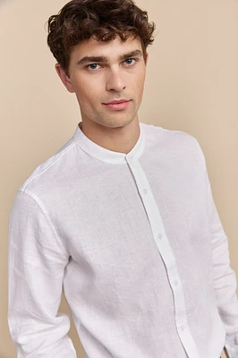 Mao collar shirt