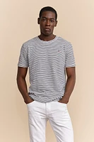 Sailboat print striped t-shirt