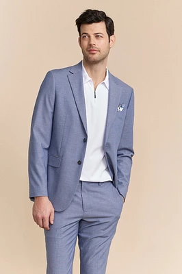 Textured fitted blazer