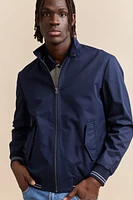 Rib details zip jacket