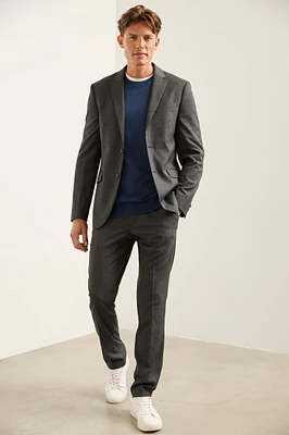 Pantalon coupe urbain texturé poches obliques