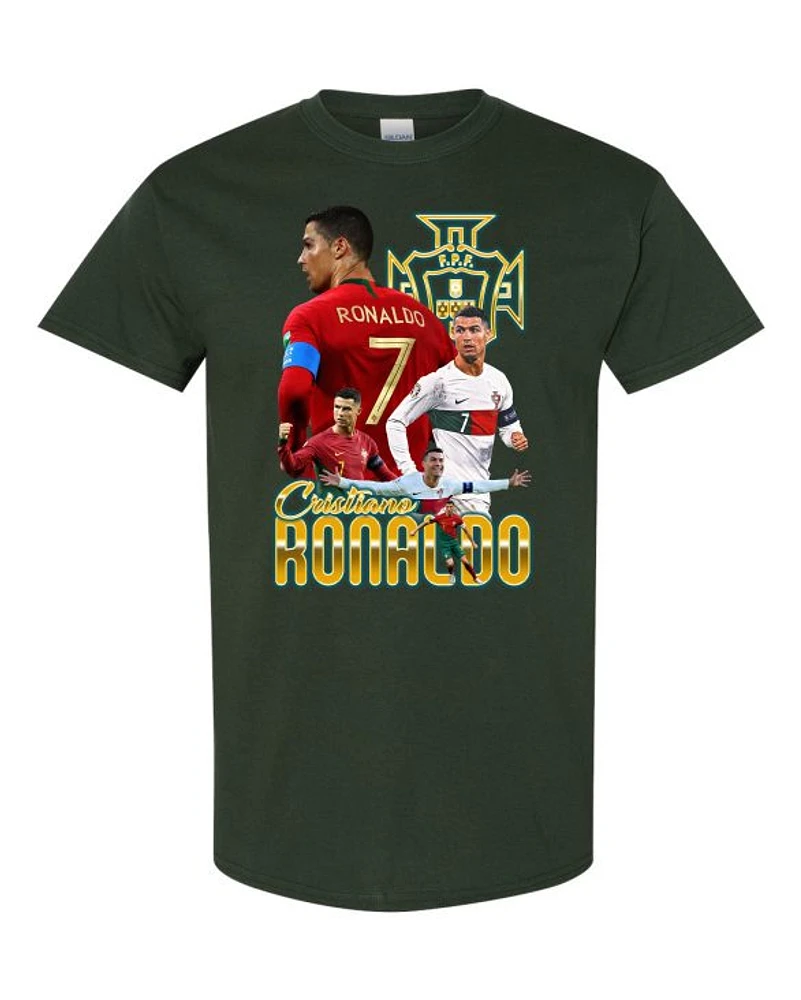 PORTUGAL SOCCER - Adult Round-neck T-shirt