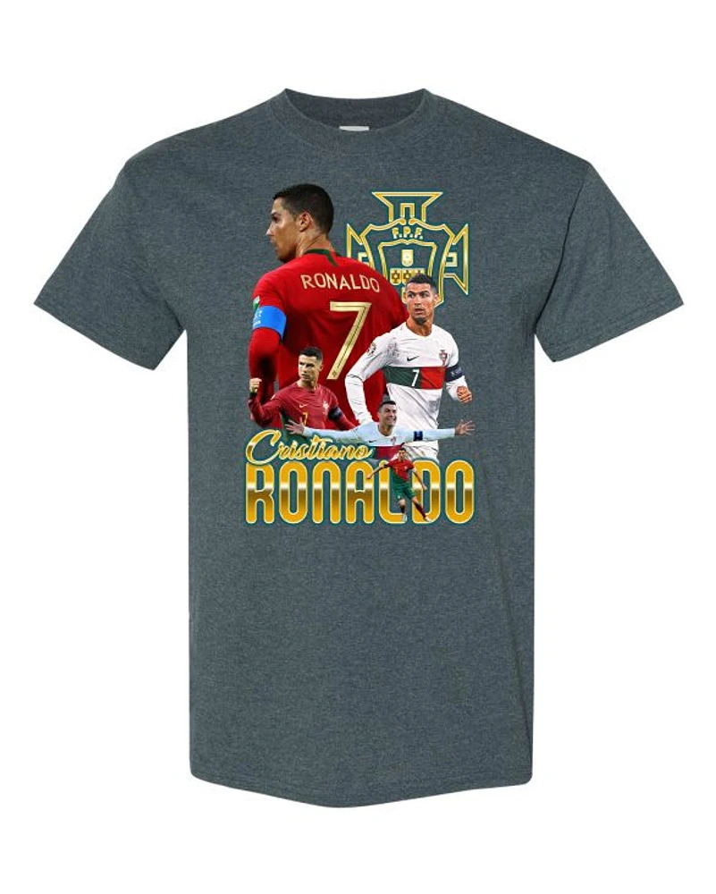 PORTUGAL SOCCER - T-Shirt Col Rond Pour Adultes | Time