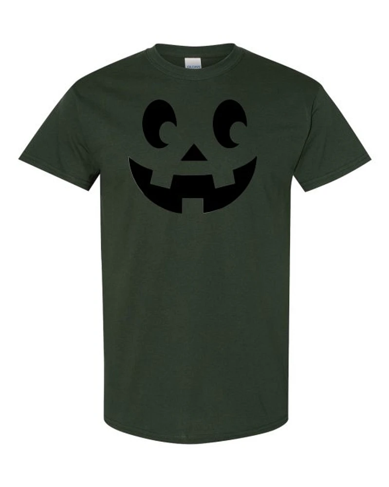 PUMPKIN HALLOWEEN T-shirt Adult BLACK LOGO - Round-neck