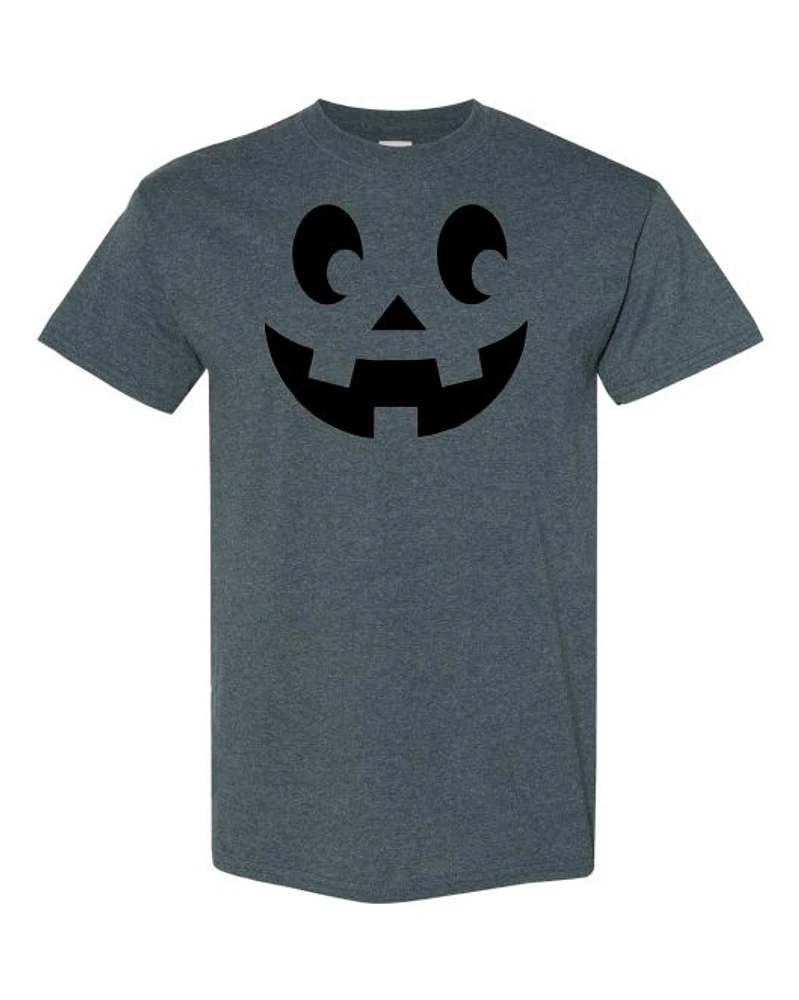 PUMPKIN HALLOWEEN T-shirt Adult BLACK LOGO - Round-neck