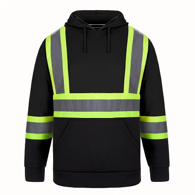 Adult Hi-Vis Safety Pullover Hooded Sweatshirt | T-Shirt Time