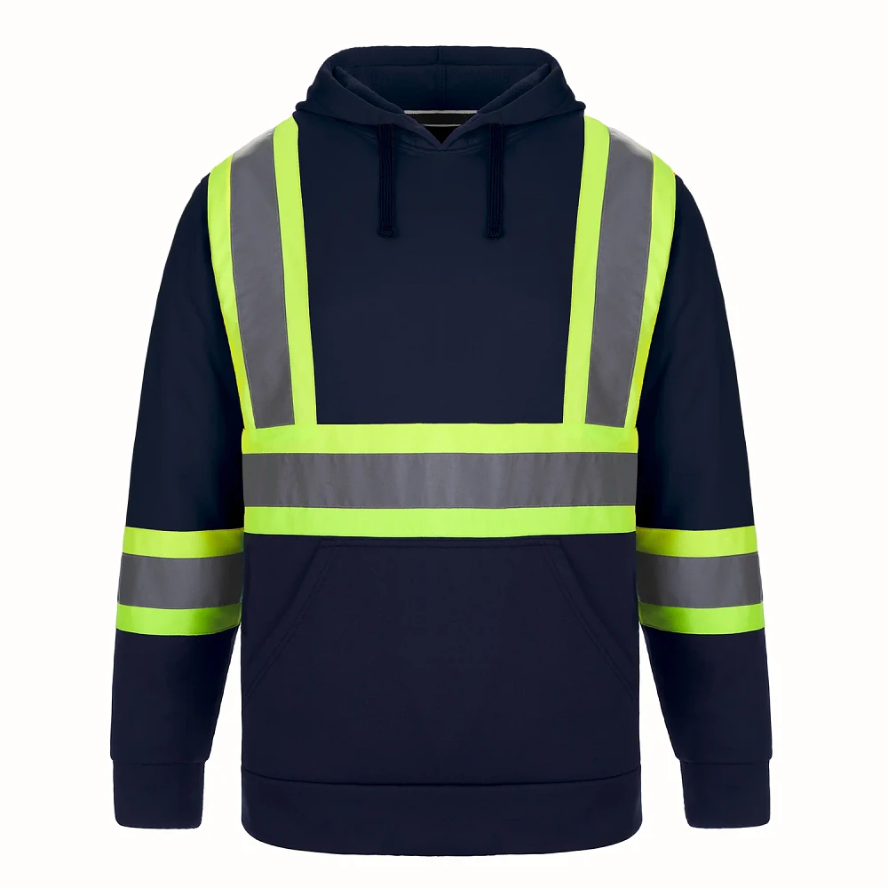 Sweat à capuche de sécurité haute visibilité pour adulte | T-Shirt Time