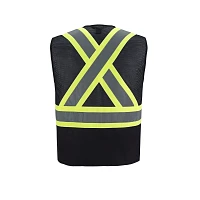 Adult Hi-Vis Zipper Front Safety Vest | T-Shirt Time