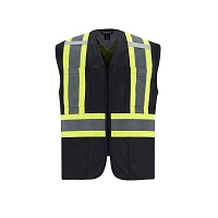 Adult Hi-Vis Zipper Front Safety Vest | T-Shirt Time