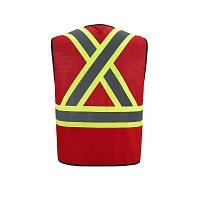 Adult Hi-Vis Zipper Front Safety Vest | T-Shirt Time