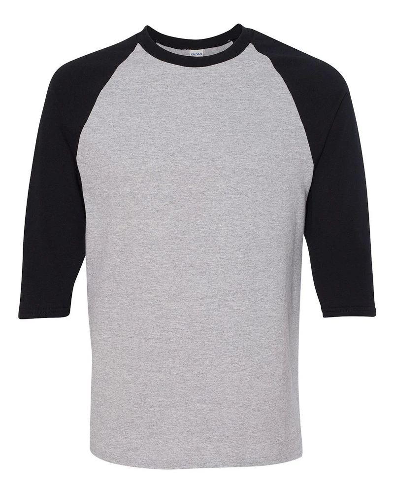 Gildan Heavy Cotton™ Raglan Three-Quarter Sleeve T-Shirt | Time