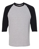 Gildan Heavy Cotton™ Raglan Three-Quarter Sleeve T-Shirt | Time