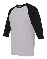 Gildan Heavy Cotton™ Raglan Three-Quarter Sleeve T-Shirt | Time