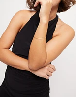 Flat snake chain bracelet