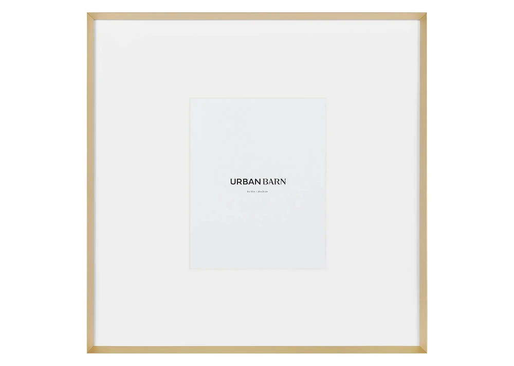 Russo Gallery Frame 8x10 Satin Brass