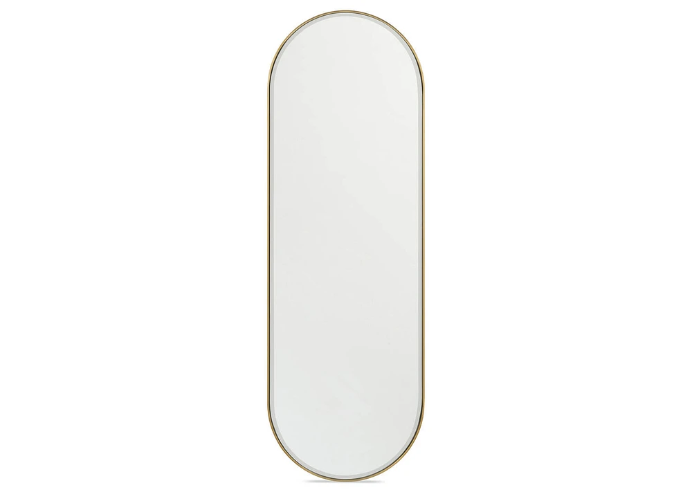Erika Wall Mirror Oval Brass