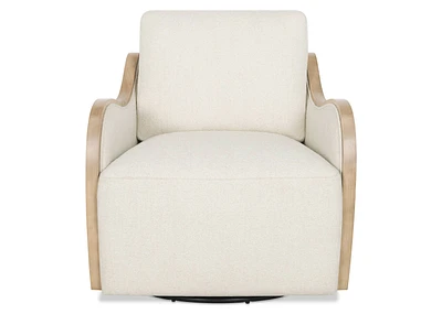 Olivia Swivel Armchair -Mel Ivory