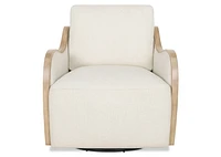 Olivia Swivel Armchair -Mel Ivory