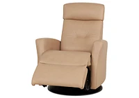 Drake Leather Recliner -Tre Blonde