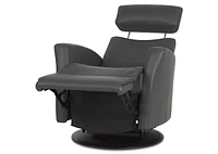 Drake Leather Recliner -Tre Graphite