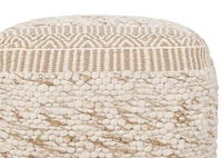 Seth Pouf Ivory/Natural