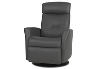 Drake Leather Recliner -Tre Graphite