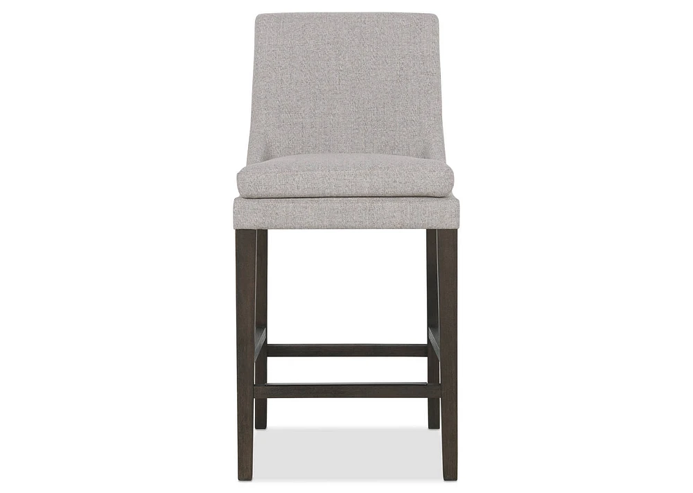 Murdoch Counter Stool -Cyrilo Slvr/Mink