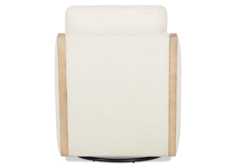 Olivia Swivel Armchair -Mel Ivory