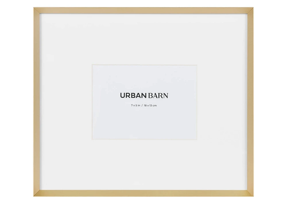 Russo Gallery Frame 5x7 Satin Brass