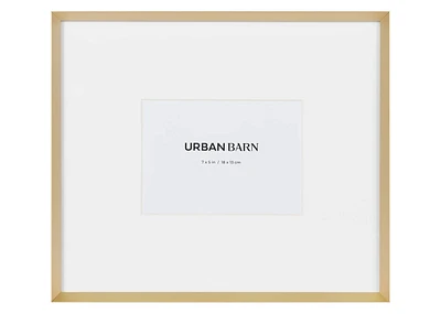 Russo Gallery Frame 5x7 Satin Brass