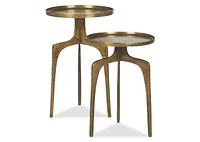 Saylish Accent Table 25" -Brass