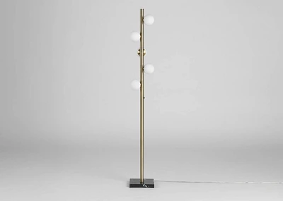 Leary LED Floor Lamp Brass