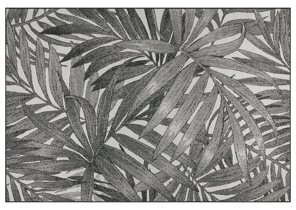 Makaha Outdoor Rug 79x115 Black/Grey