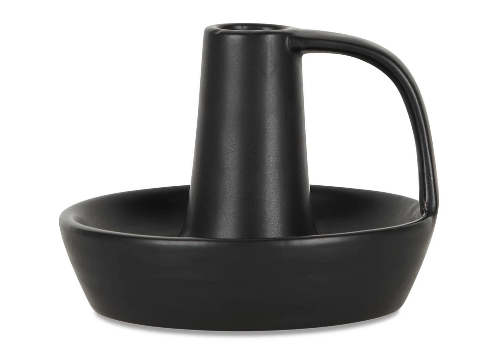 Barnaby Candle Holder Black