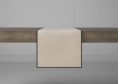 Liz Table Runner Natural/Black