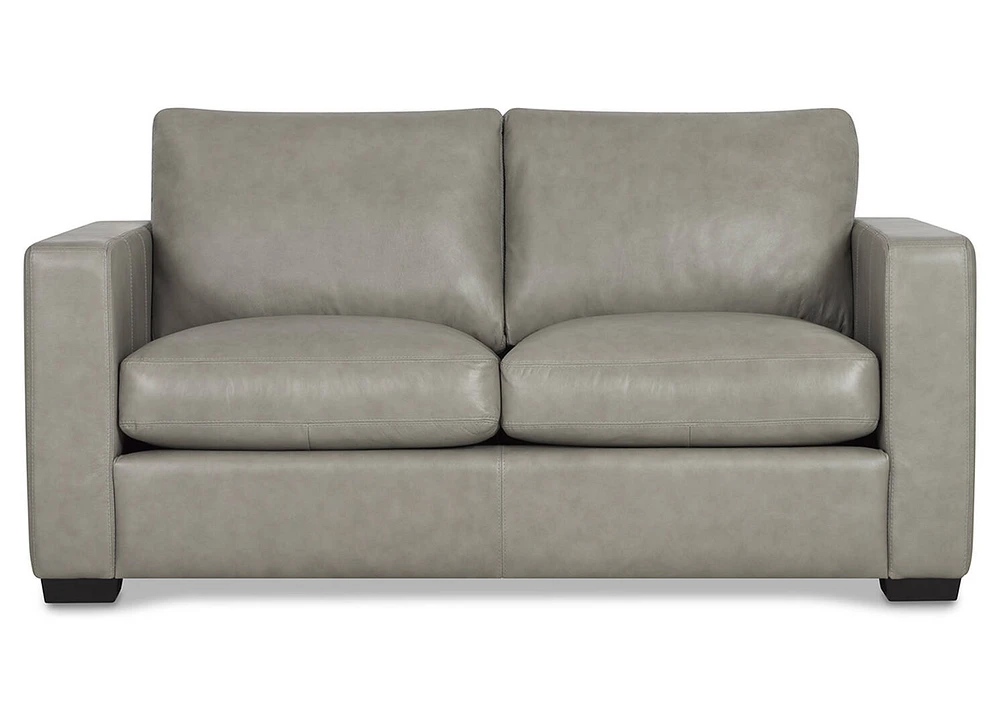 Brewer Custom Leather Loveseat
