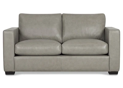 Brewer Custom Leather Loveseat