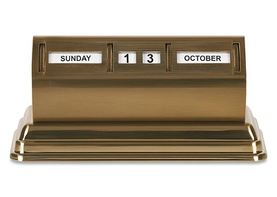 Moritz Table Calendar Brass