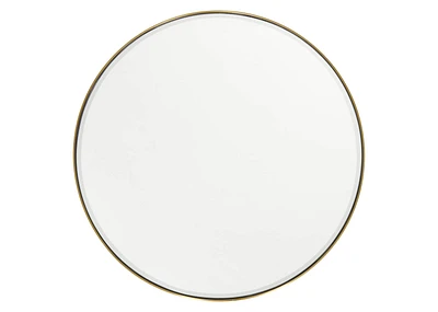 Erika Wall Mirror Round Brass 48