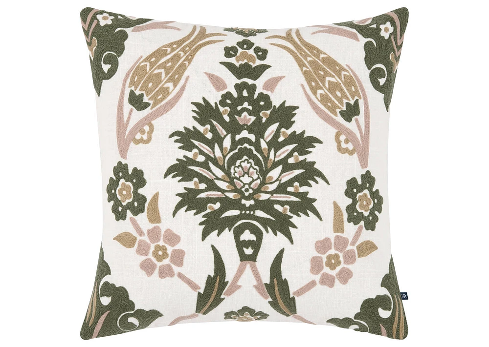 Manon Cotton Pillow 20x20 Iv/Pink/Gre