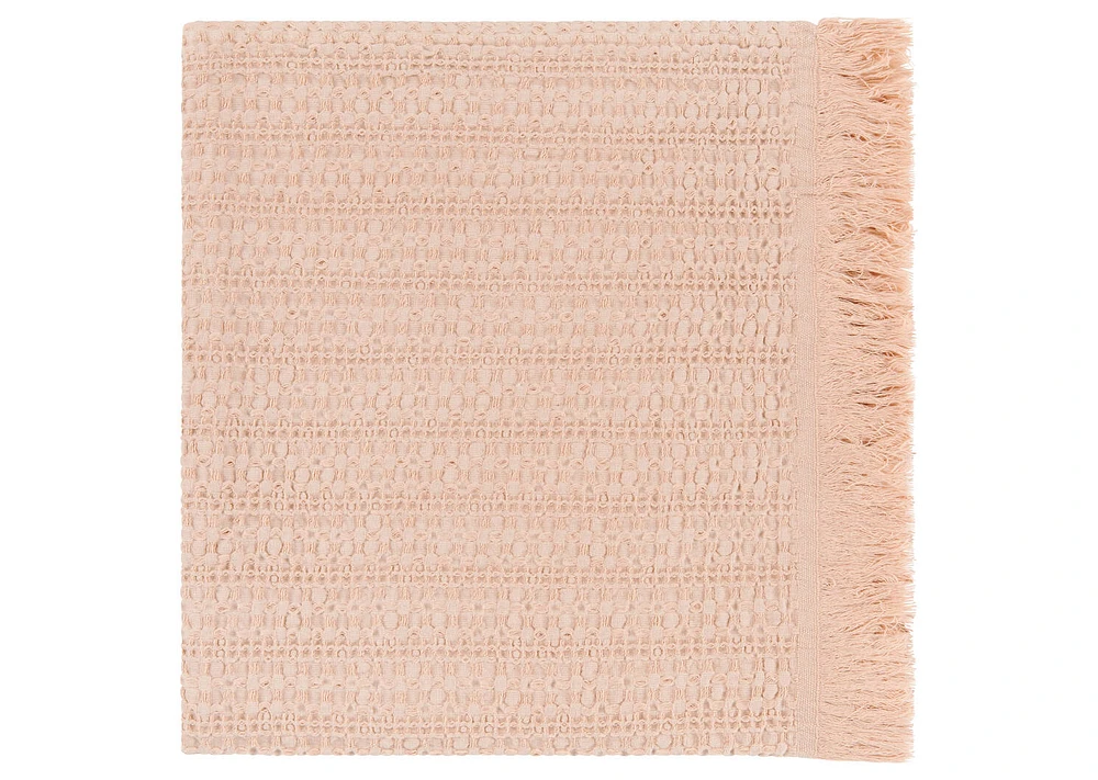 Darwin Waffle Throw Pink Dust