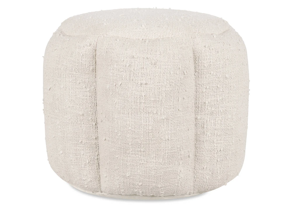 Mara Cotton Pouf Ivory