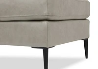 Lucca Custom Leather Ottoman 27x27"
