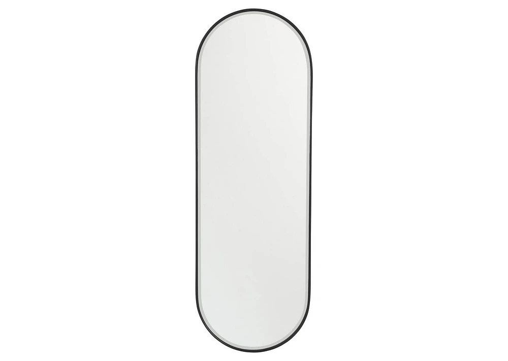 Erika Wall Mirror Oval Black
