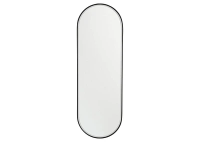 Erika Wall Mirror Oval Black